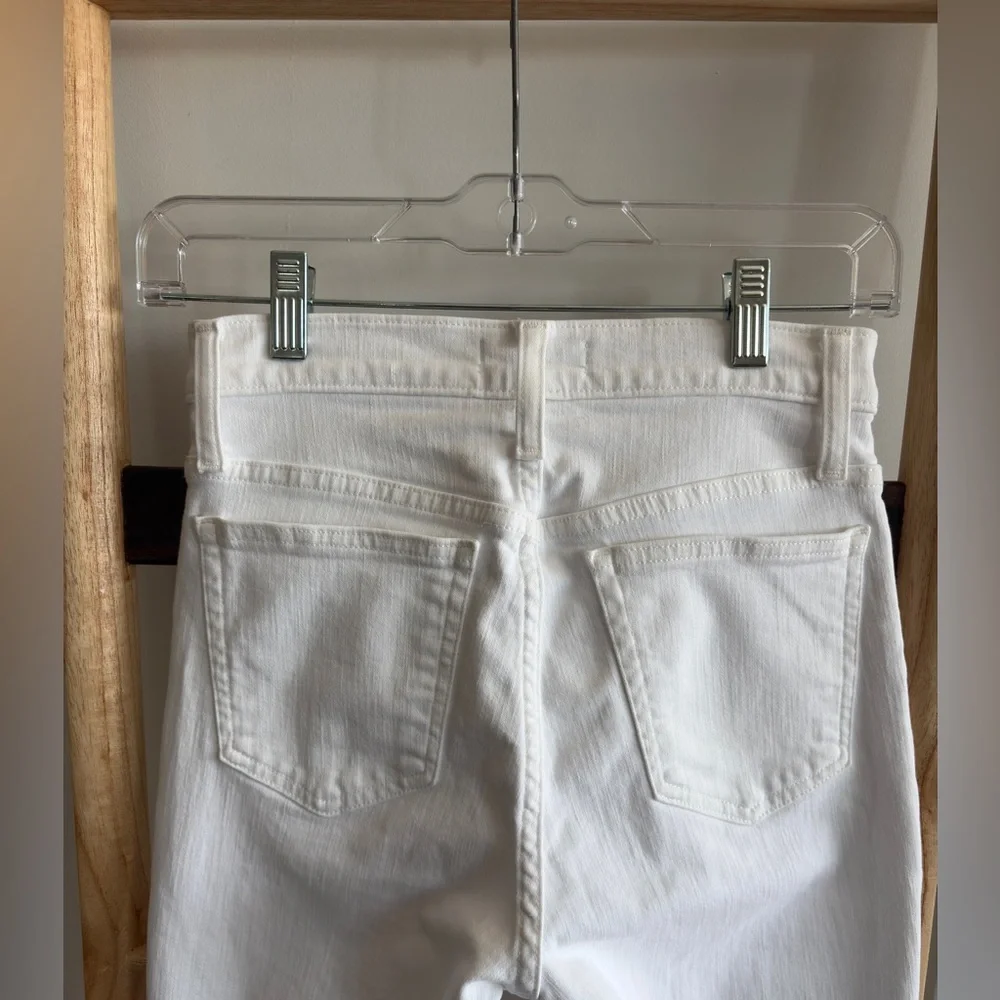 J. Crew Women's White Jeans (9” Toothpick High-Rise)